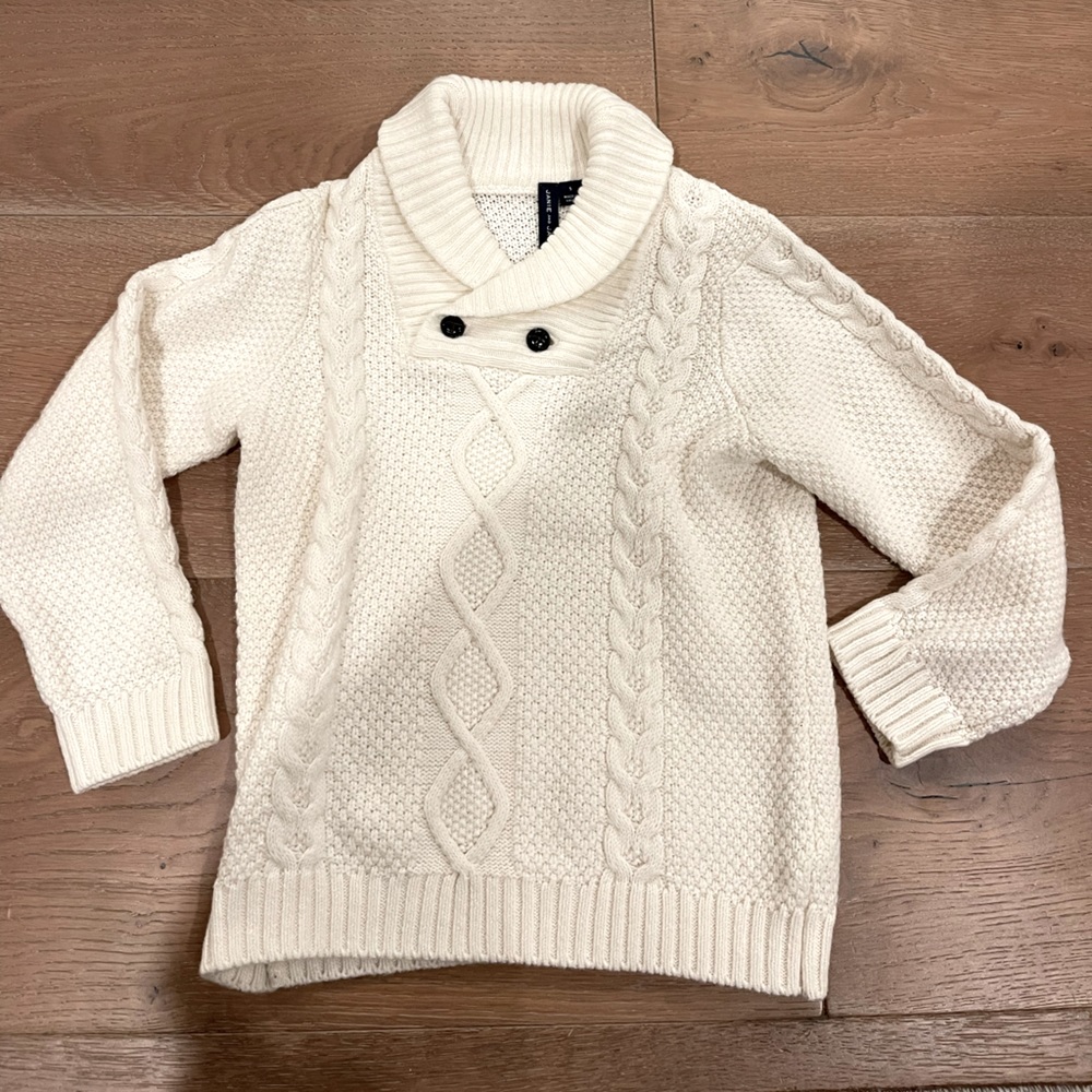 Janie and Jack Cream sweater. Size 5T